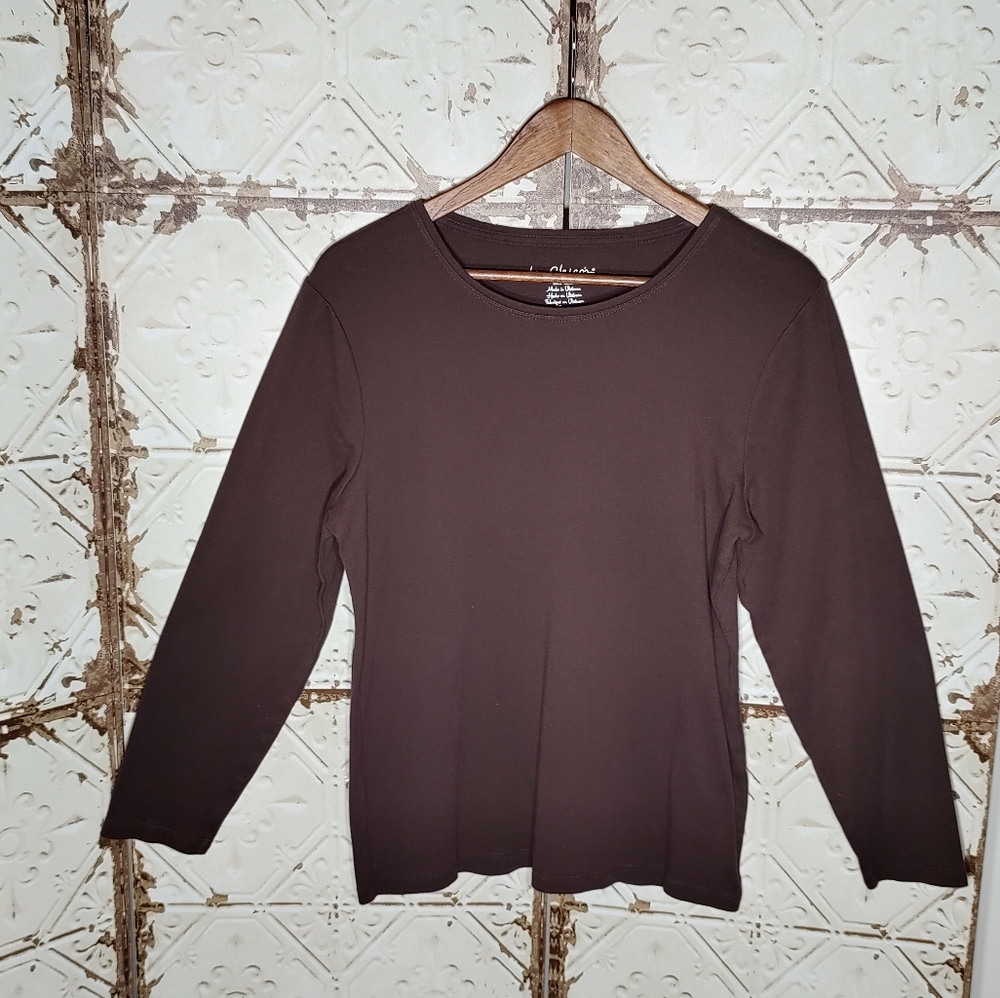CHICO'S Rich Brown Top
